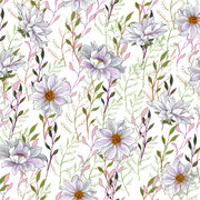 white flowers pattern