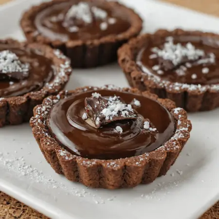 Chocolate Fudge Tartlets Miniatures