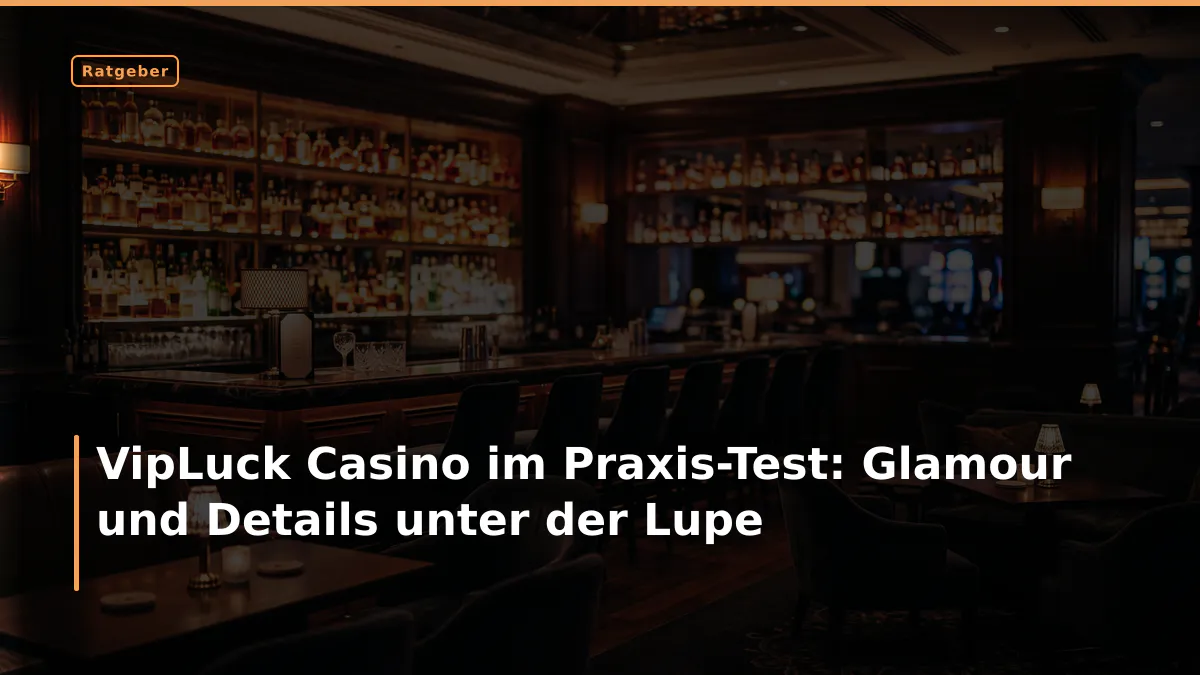 VipLuck Casino im Praxis-Test: Glamour und Details unter der Lupe