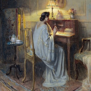 INTERIEUR-MIT-DAME-AM-SCHREIBPULT