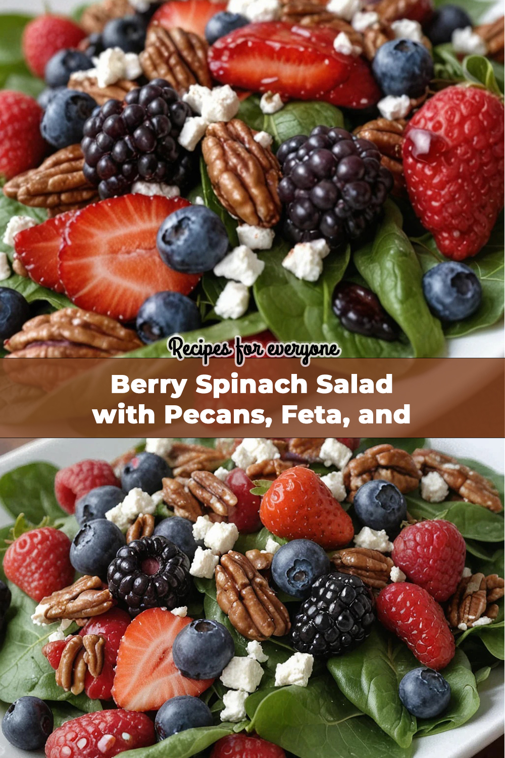 Berry Spinach Salad with Pecans, Feta, and Balsamic Glaze: A Refreshingly Delicious Recipe!