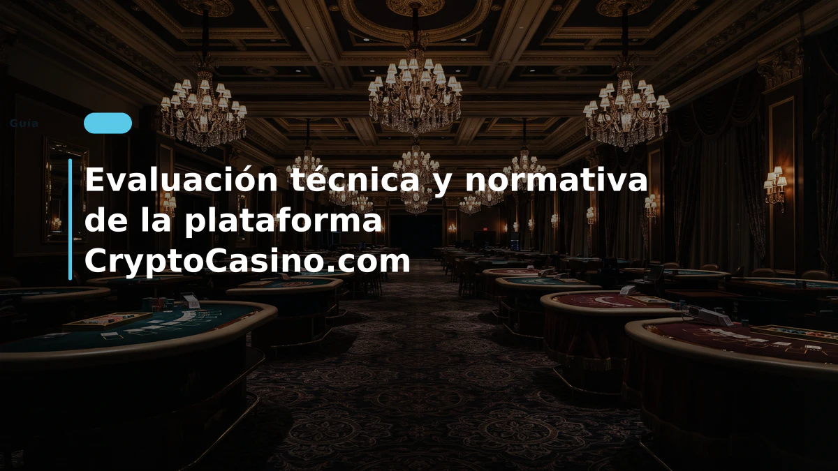 Evaluación técnica y normativa de la plataforma CryptoCasino.com
