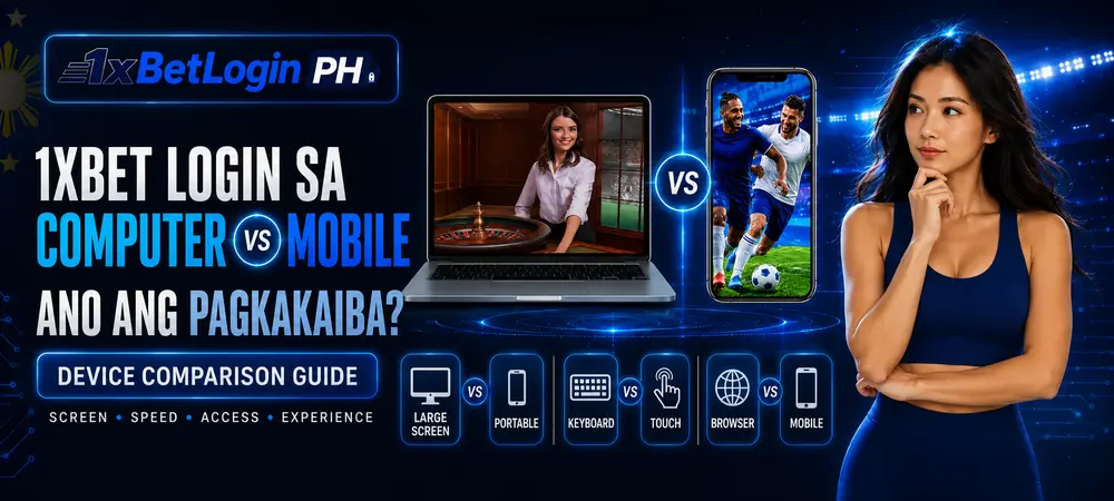 1xBet Login sa Computer vs Mobile — Ano ang Pagkakaiba?