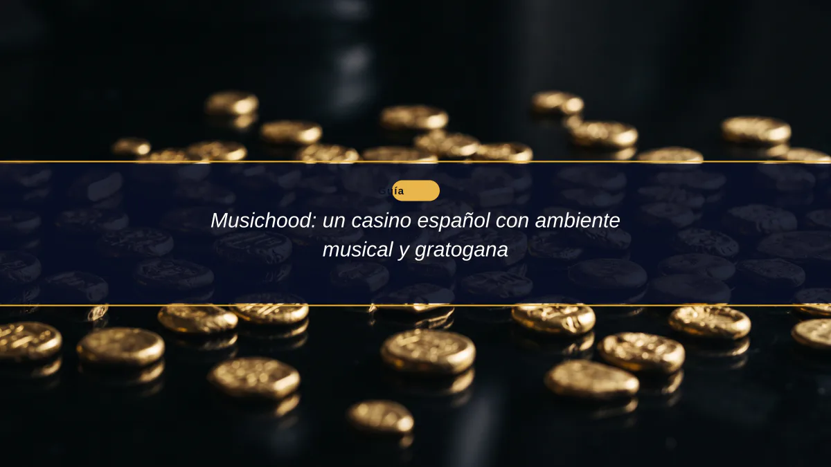 Musichood: un casino español con ambiente musical y gratogana
