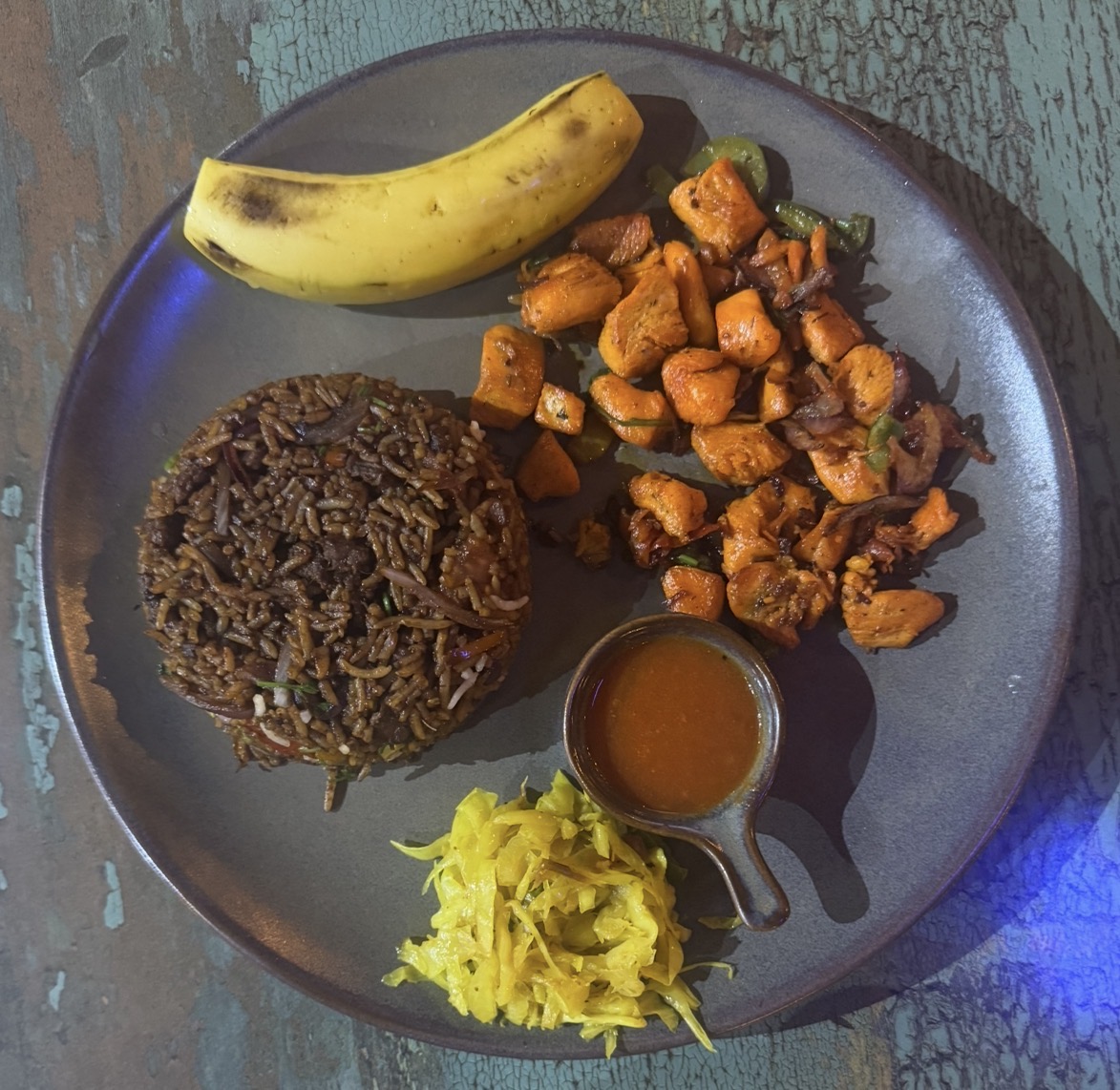 Pilau with chicken 