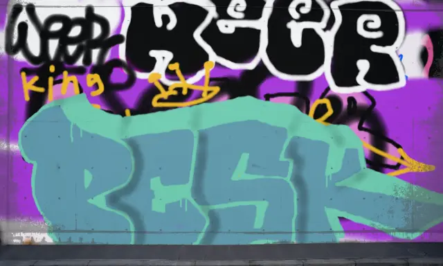 Graffiti artwork by Pesk