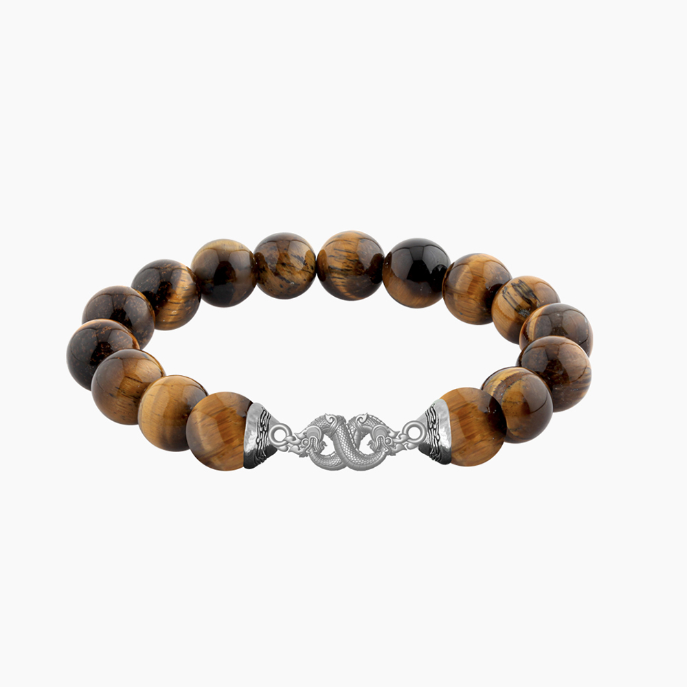 สร้อยข้อมือพญานาค AURORA DESIGN หินมงคลสีน้ำตาล_0