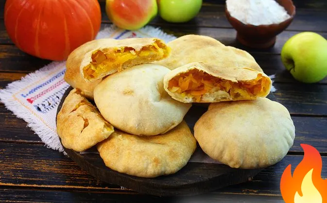 Фото Плацинды с тыквой и яблоком (в духовке)