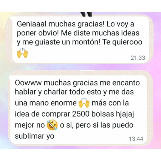 Testimonio de una clienta sobre la asesoría