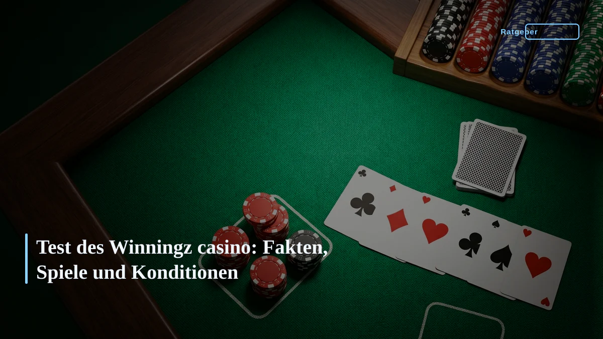 Test des Winningz casino: Fakten, Spiele und Konditionen