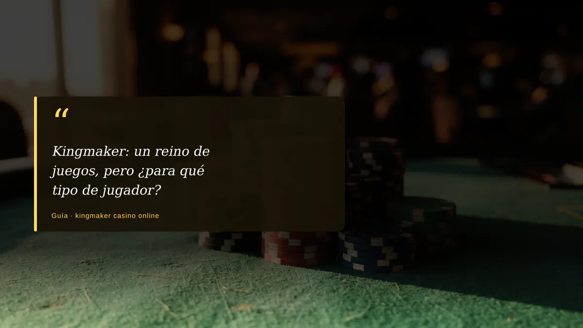 Kingmaker: un reino de juegos, pero ¿para qué tipo de jugador?