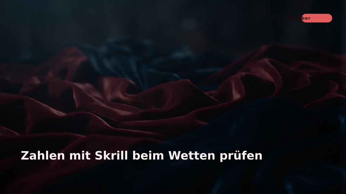 Zahlen mit Skrill beim Wetten prüfen