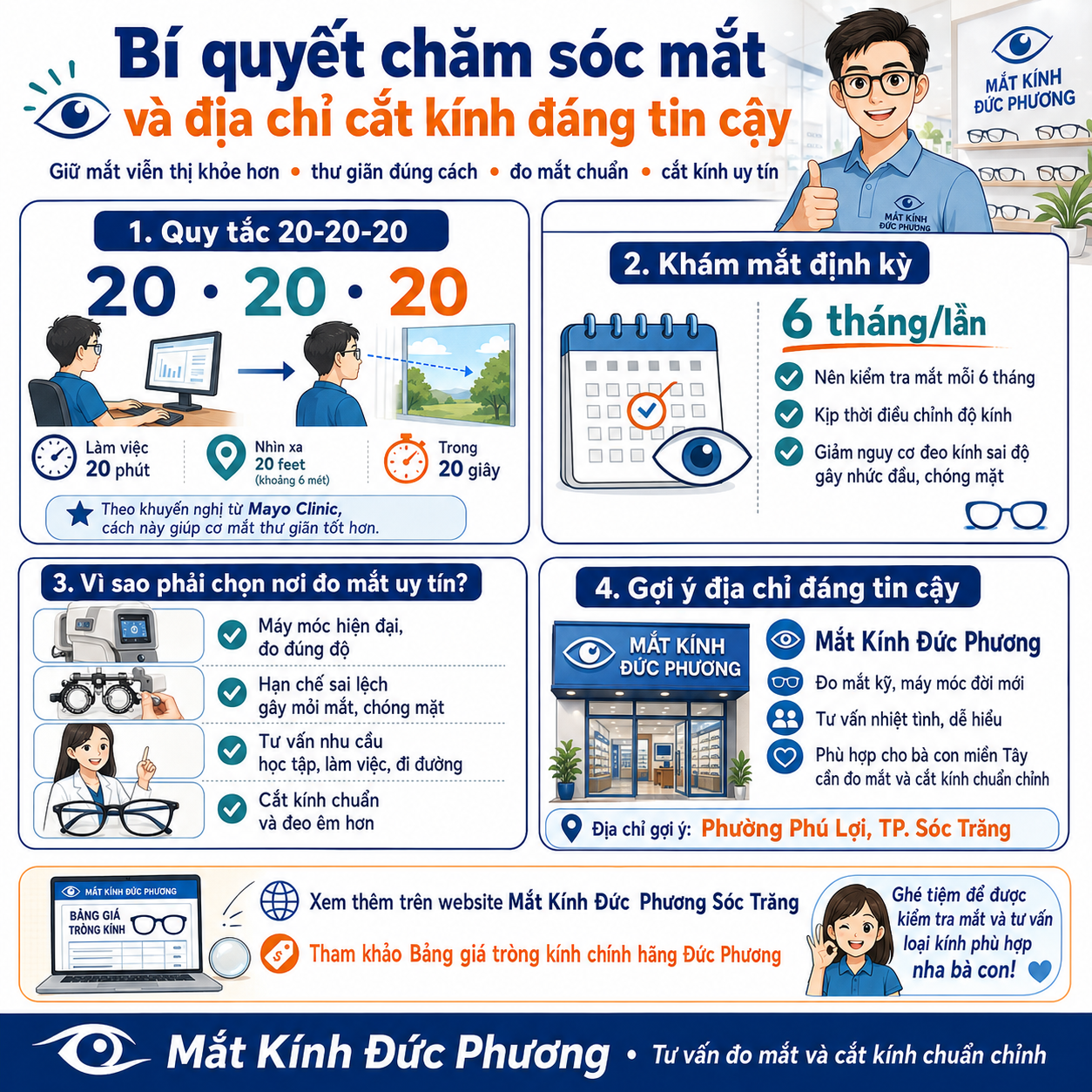 3. Bí quyết chăm sóc mắt và địa chỉ cắt kính đáng tin cậy
