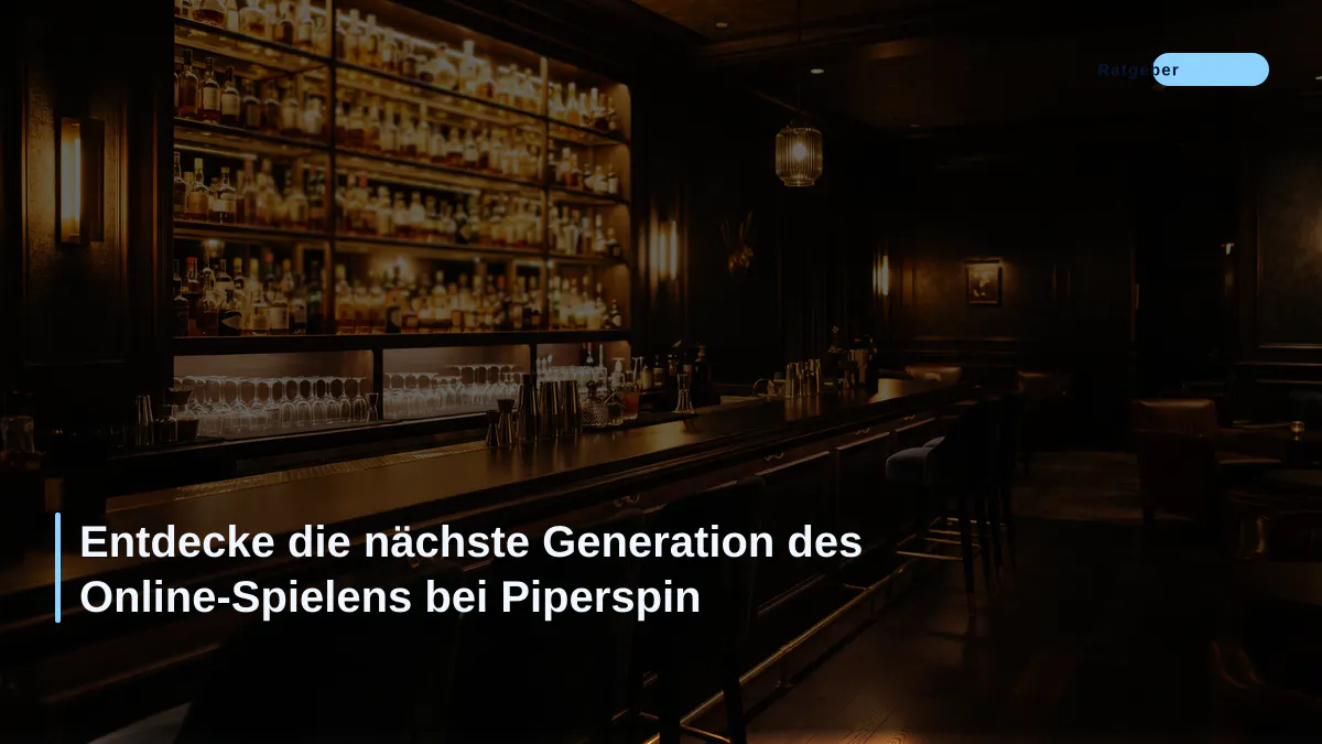 Entdecke die nächste Generation des Online-Spielens bei Piperspin