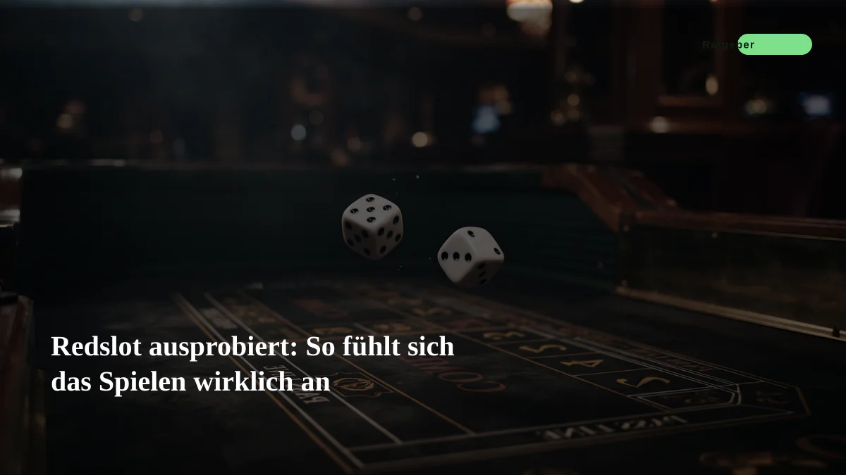 Redslot ausprobiert: So fühlt sich das Spielen wirklich an