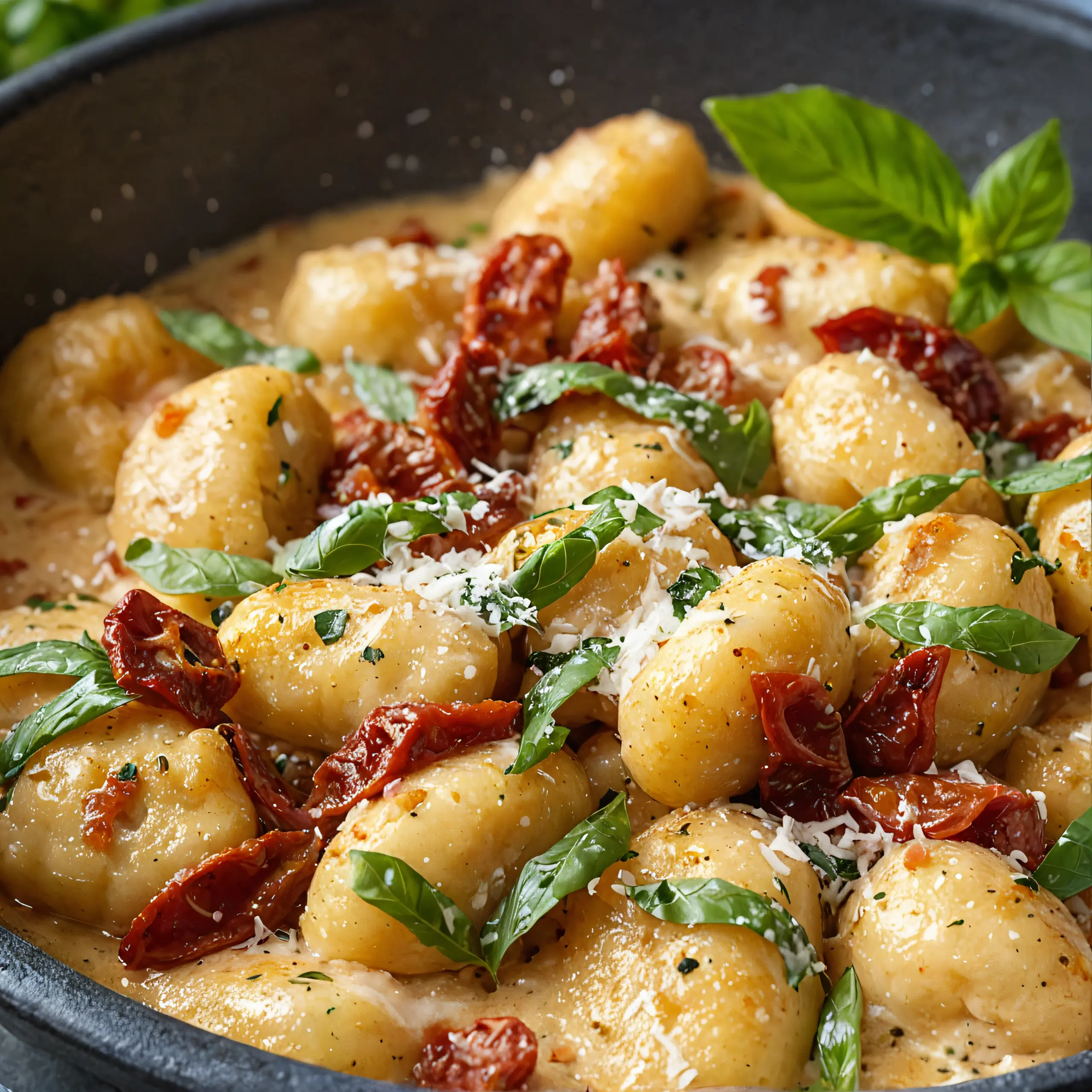Sun-Dried Tomato Gnocchi with Creamy Sauce