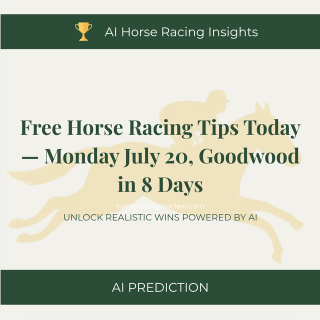 Free Horse Racing Tips Today — Monday July 20, Goodwood in 8 Days