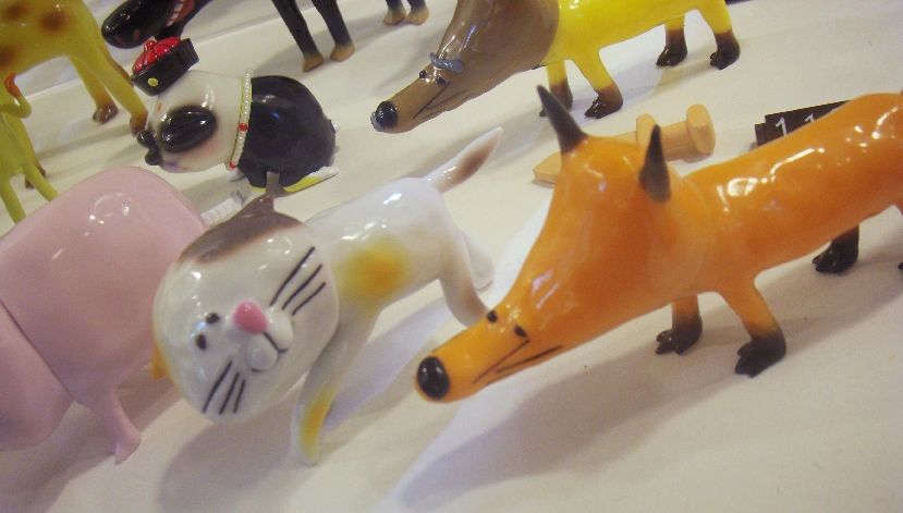 Cat and a fox by Garbagetoyyyyy.