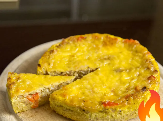 Постер Пирог с луком и кукурузными чипсами