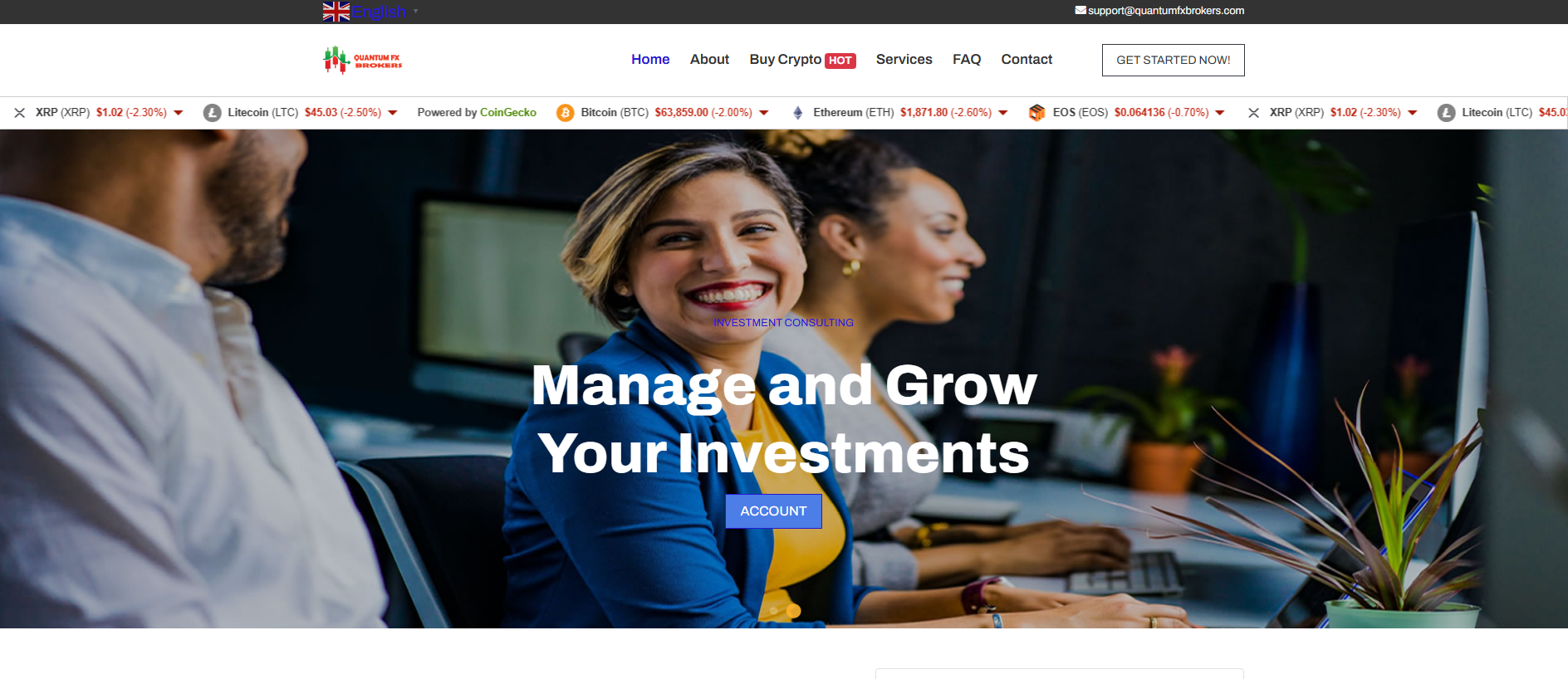 Stored capture of quantumfxbrokers.com