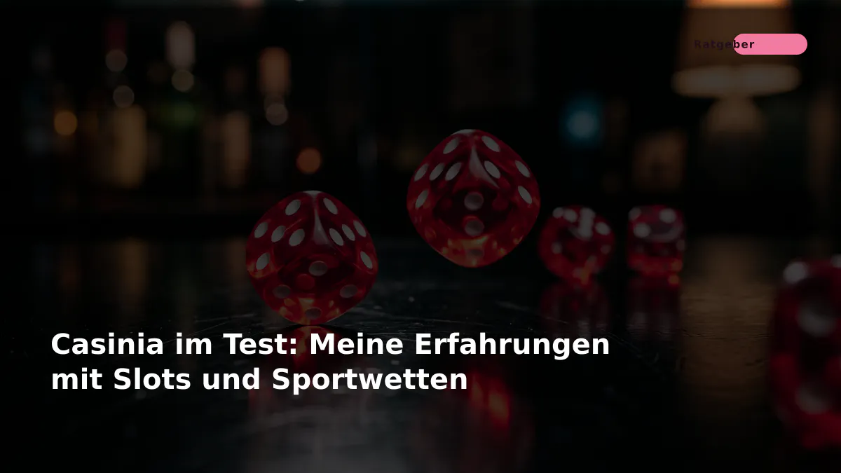 Casinia im Test: Meine Erfahrungen mit Slots und Sportwetten
