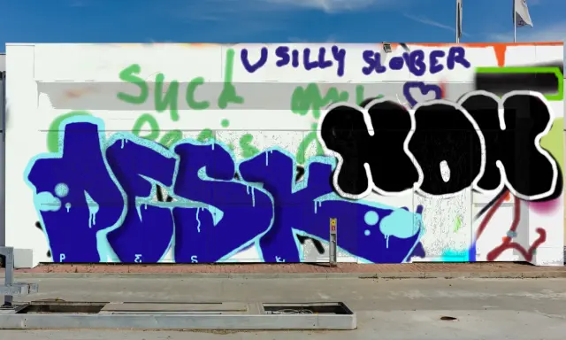 Graffiti artwork by Pesk