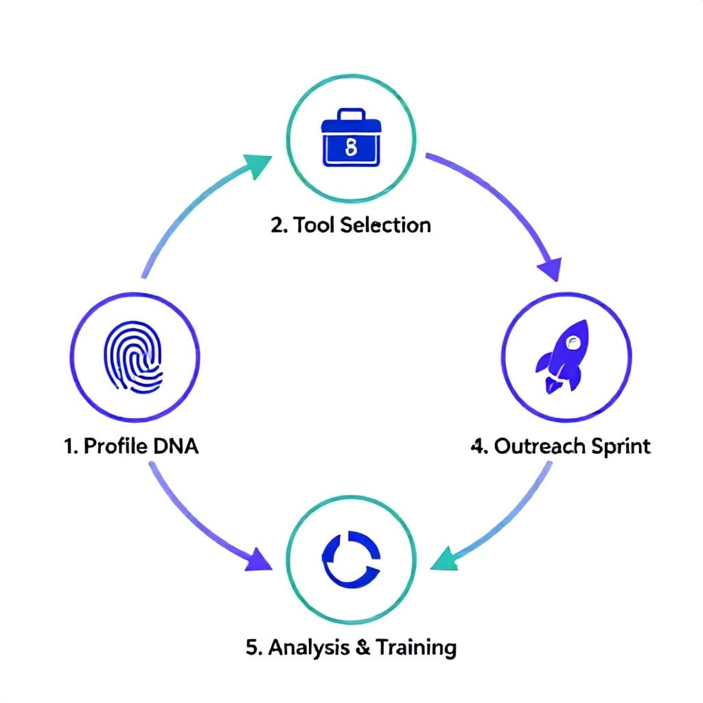 Infographic of the 5-Phase AI Podcast Guest Matching Framework