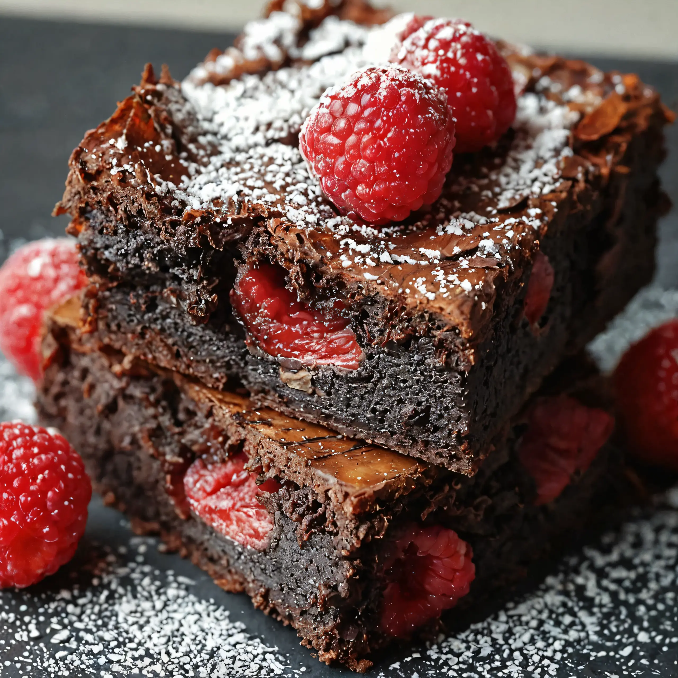 Dark Chocolate Raspberry Brownie Recipe