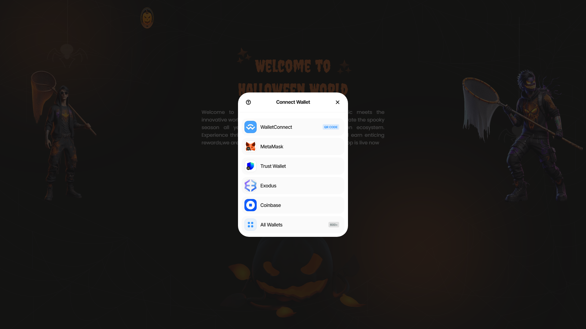Screenshot of halloweenworld.pages.dev