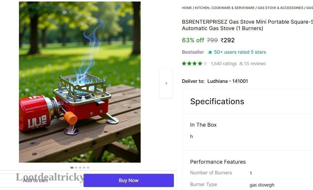Portable Stove At Offer Image