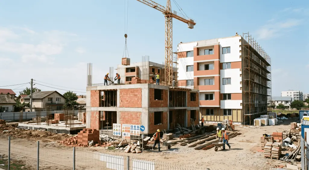 Prețurile construcțiilor rezidențiale din România cresc puternic în UE