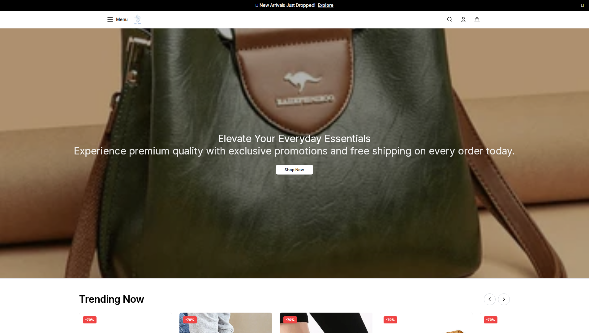Stored capture of bluewolfstorestyle.shop