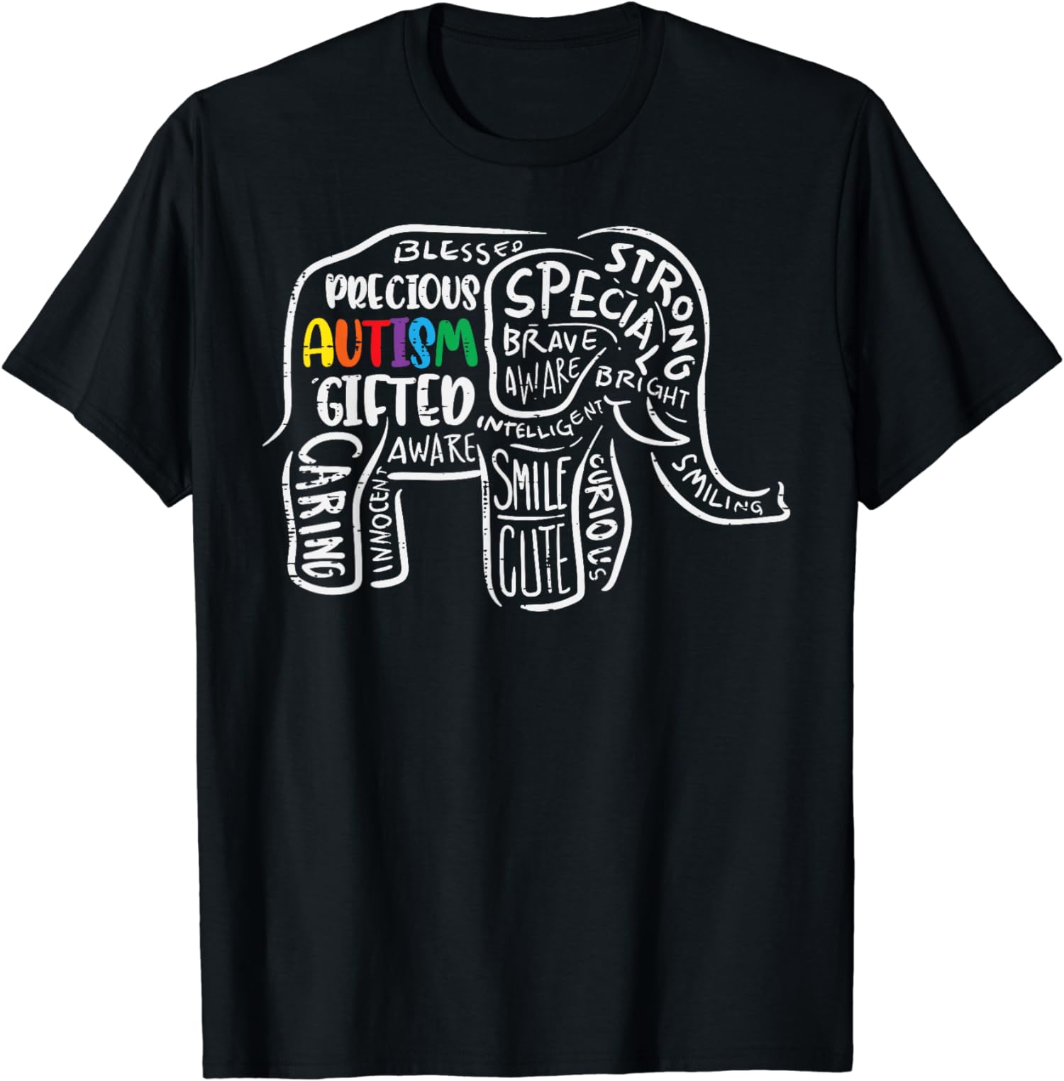 Autism Awareness Elephant Acceptance Autistic Unisex T-Shirt