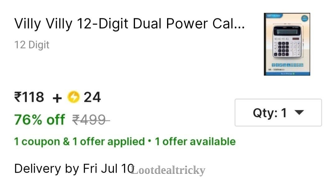 Grab 12 Digit – Fantastic Price Cut @ ₹118 Grab 12 Digit – Fantastic Price Cut @ ₹118