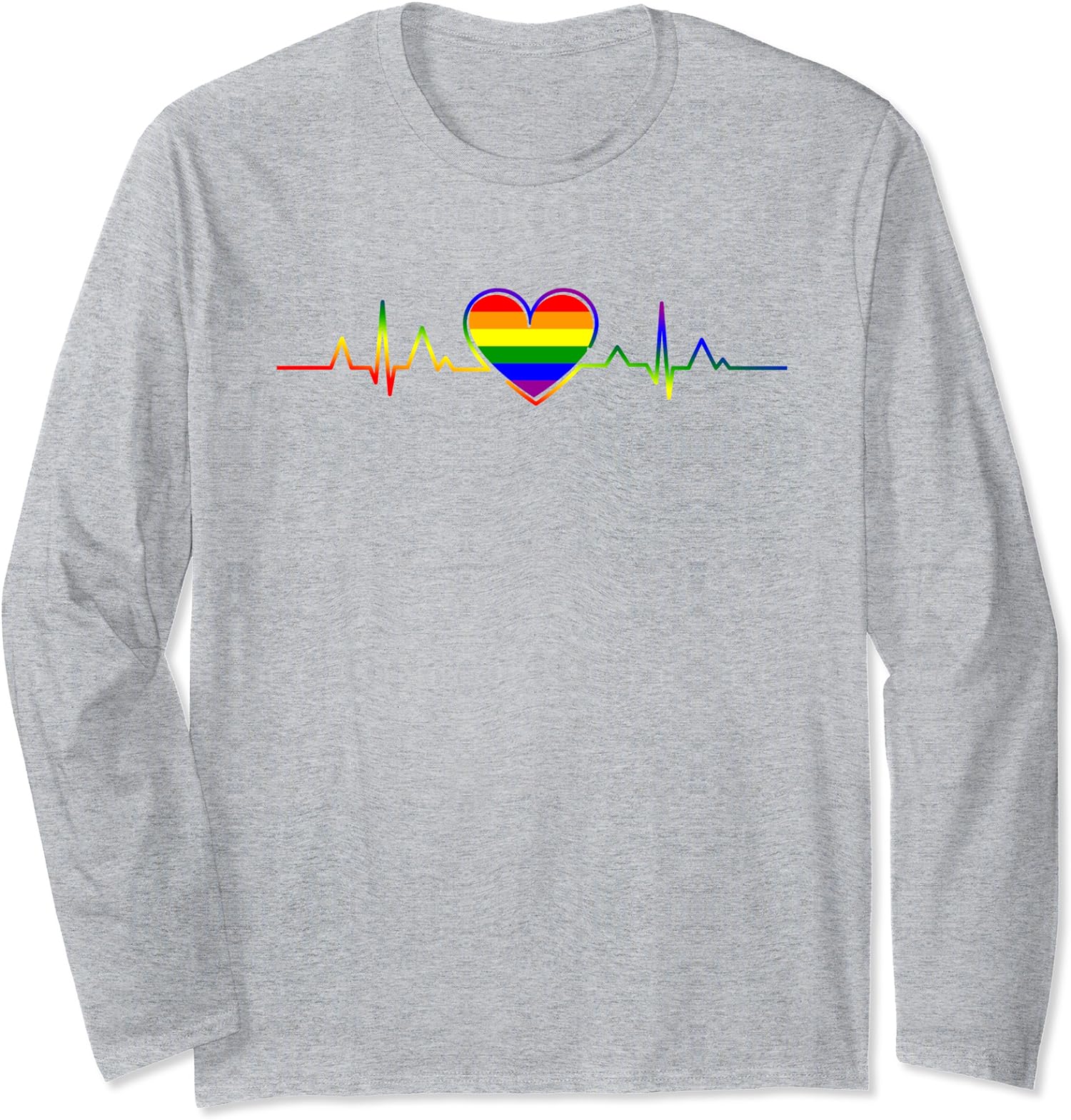 Pride Heart Beat Pulse LGBTQ Community Pride Long Sleeve Tshirt