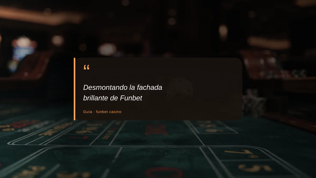 Desmontando la fachada brillante de Funbet