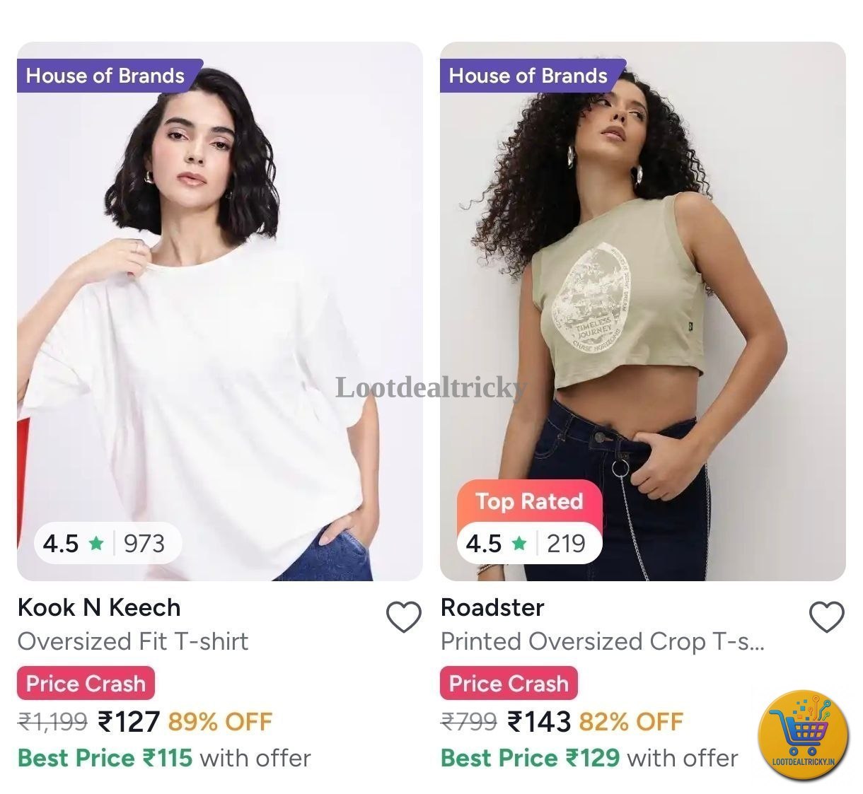 Oversized T Shirts – Just ₹127 | Exclusive Sale Discount
