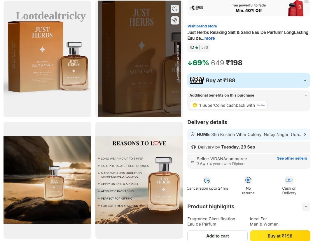 Just Hearb Parfum Offer Image