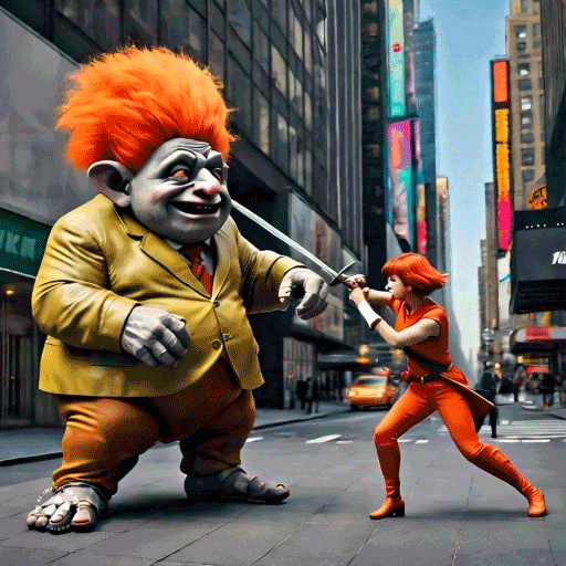 a-woman-in-shining-armor-with-short-red-