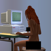 b-Streaker-At-Computer