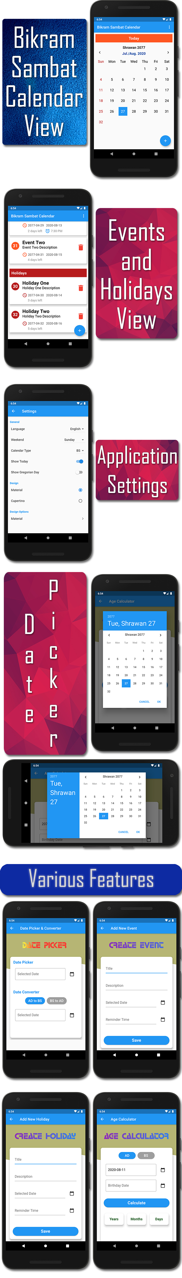 Bikram Sambat Calendar - Flutter