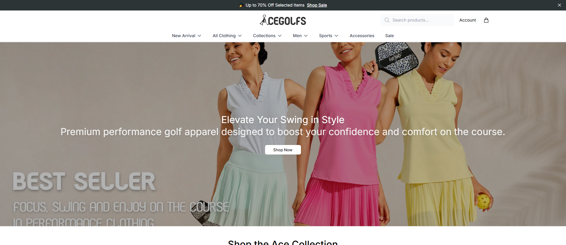 Stored capture of acegolfsdirect.shop