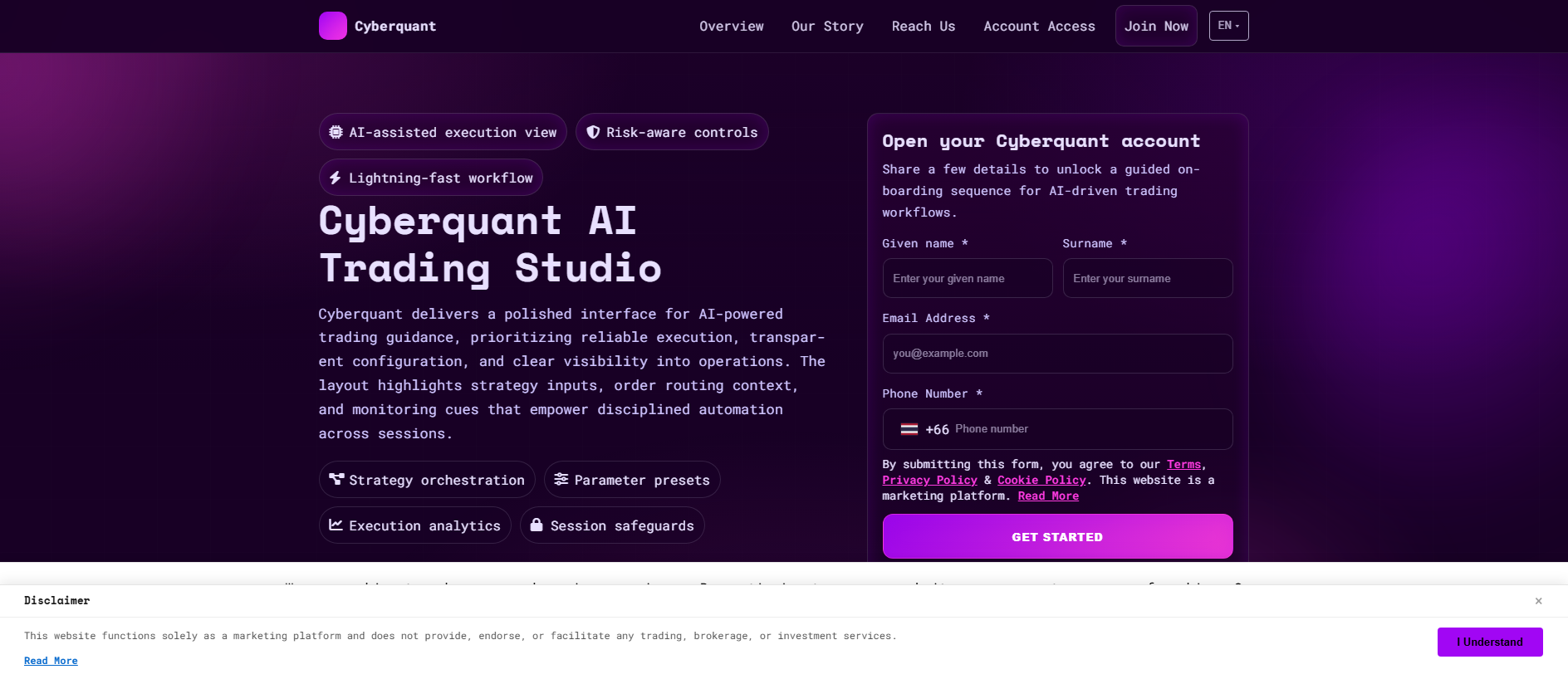 Stored capture of cyberquant.pro