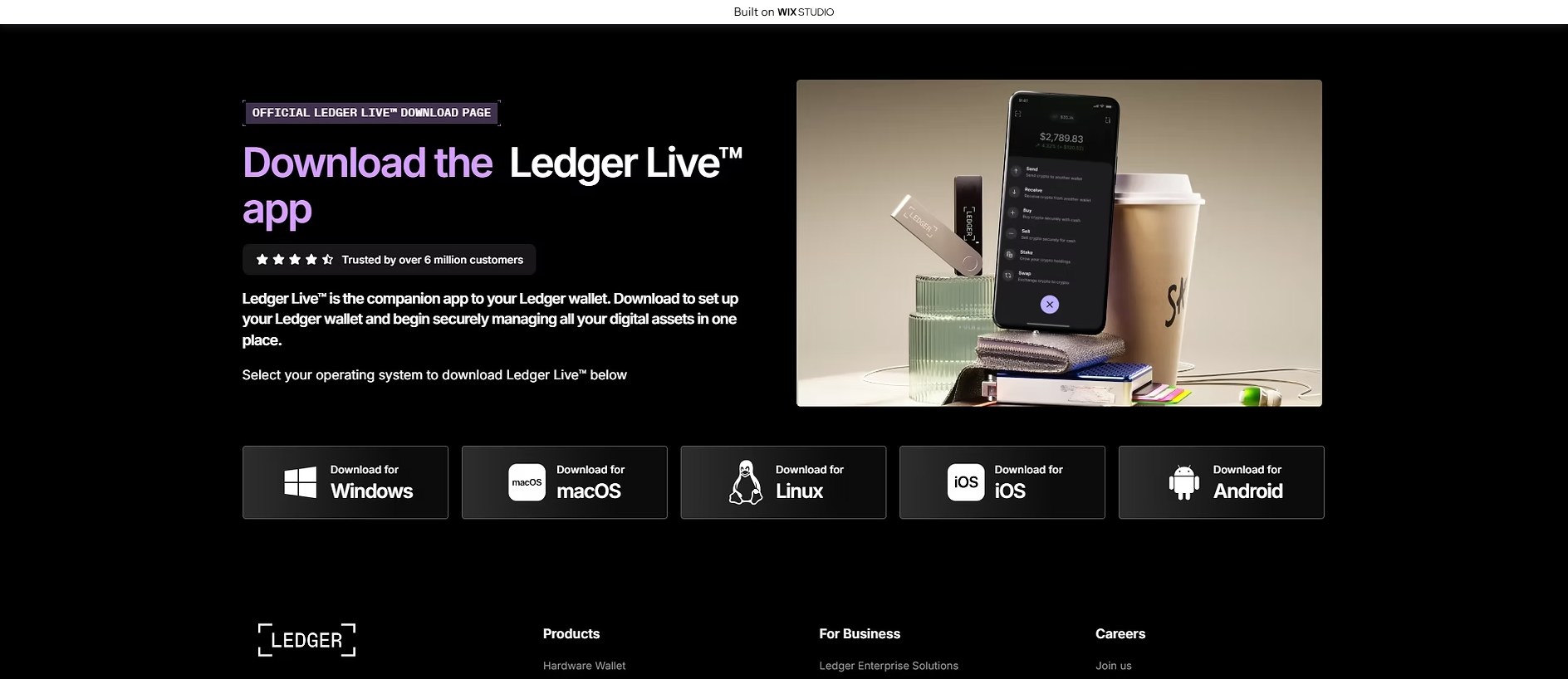 Screenshot of ledgecm-started.wixstudio.com