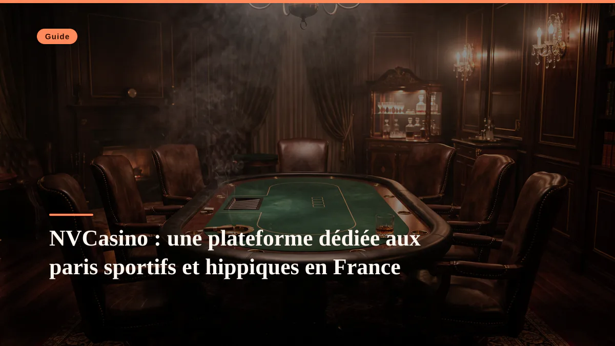 NVCasino : une plateforme dédiée aux paris sportifs et hippiques en France