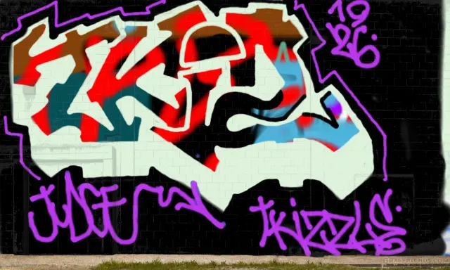 Graffiti artwork by Tkiz