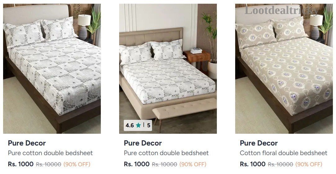 Bedsheets Mega Sale Offer Image