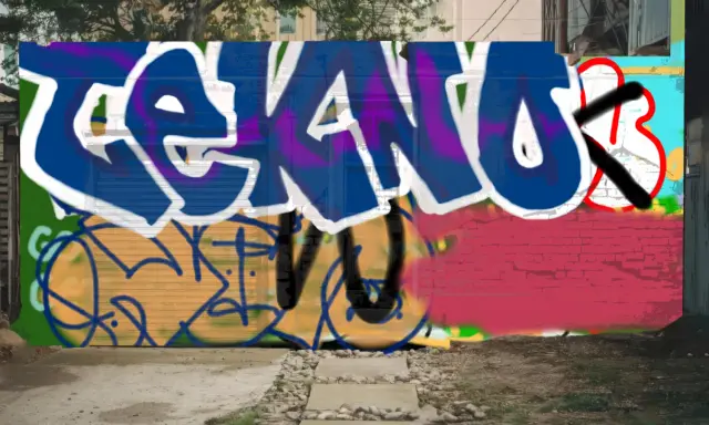 Graffiti artwork by Tkiz