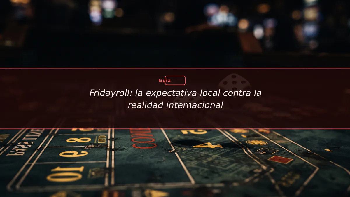 Fridayroll: la expectativa local contra la realidad internacional