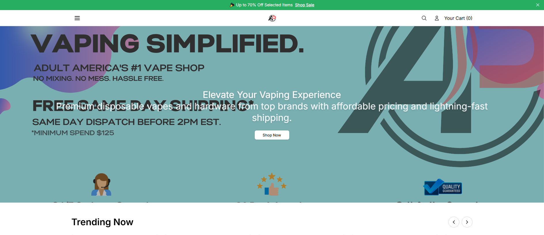 Stored capture of apvapeshopsupply.shop